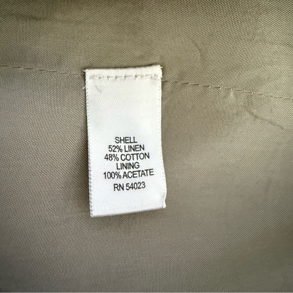 Banana Republic Linen Blend Sheath Dress Size 6P - Picture 8 of 9